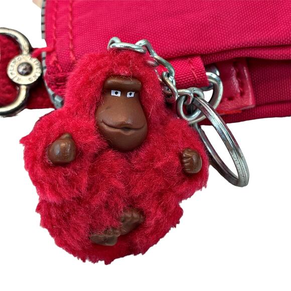 Kipling Crossbody Adj Crossbody Shoulder Bag Hot Pink Lobke Pink Gorilla Zip - Picture 2 of 7